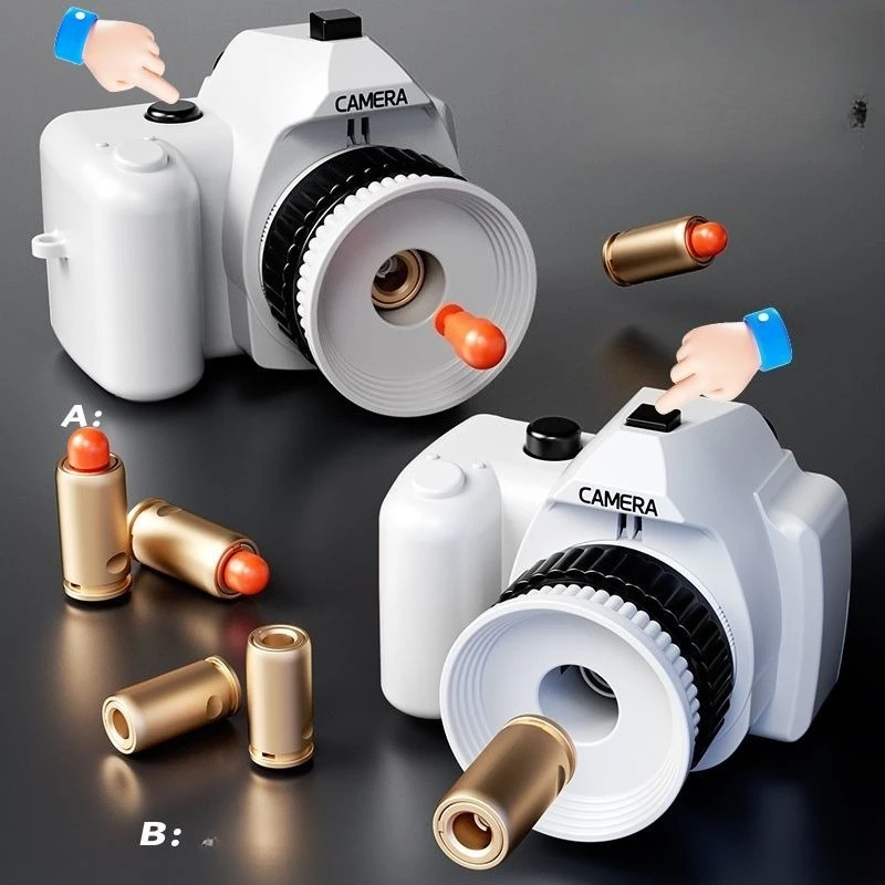 Trick Fun – caméra à balles souples, pistolet à lancer, jouet créatif, décompression, lancement, jouet amusant