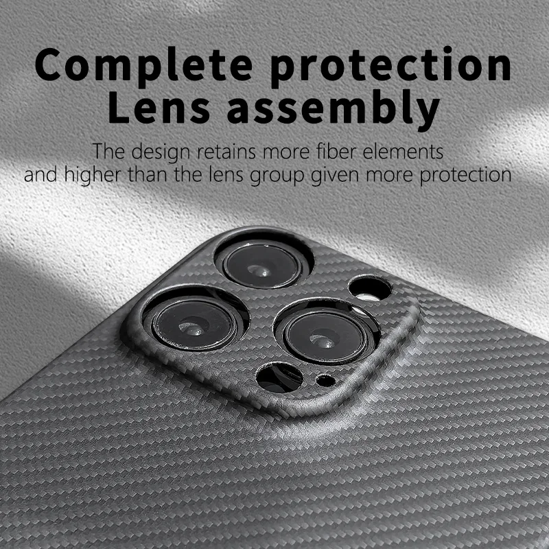 Ultra-Thin Original  Carbon Fiber Case for iPhone 16 Series  Aramid Fiber Cover for iPhone 16, 16 Pro, 16 Pro Max & 16 Plus image 5