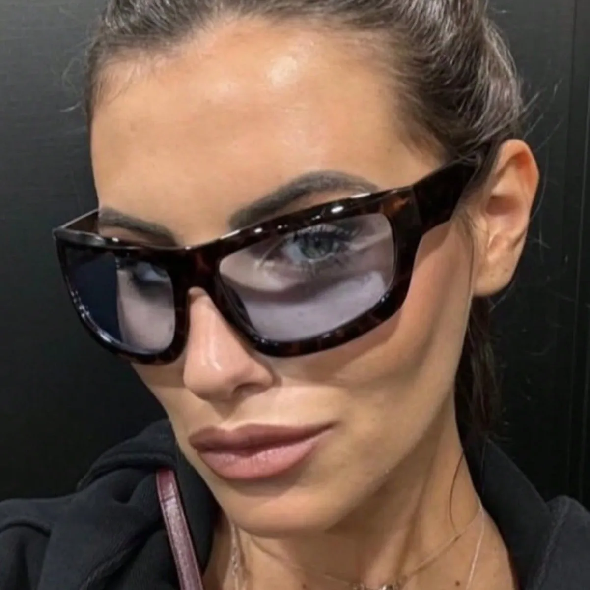 Light Luxury Square Sunglasses Minimalist Design Elegant Unisex Uv400 Protection Sun Glasses Y2K Style Cycling Eyewear