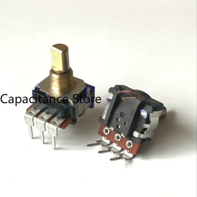 

5PCS Mechanical encoder with switch MC-288V smooth non-positioning 12 pulse shaft length 15mm.