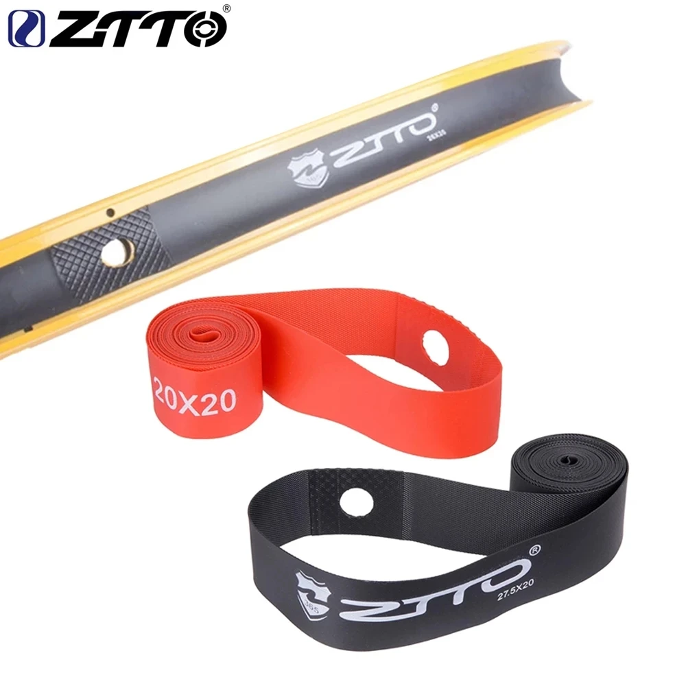 ZTTO 1 Pair Bicycle PVC Rim Tapes 2 colors MTB Road Bike rim Strips For 20 24 26 27.5 29 Inch 650B 700c Bicycle Folding Bicycle