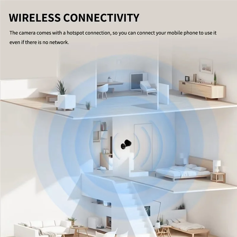 ELECT-Wide Angle Mini 1080P HD Wifi Wireless Home Security Camera IR Night Vision Motion Detection