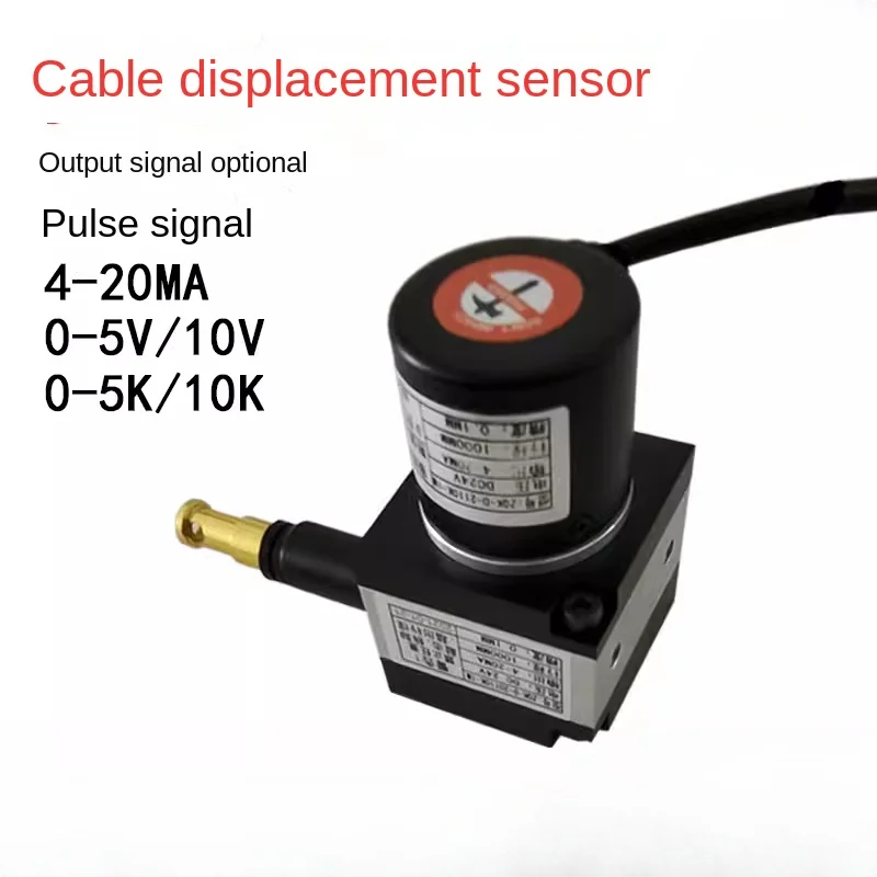 Pull rope displacement sensor, linear distance measurement encoding, electronic ruler, pulse analog quantity 0-10V4-20mA