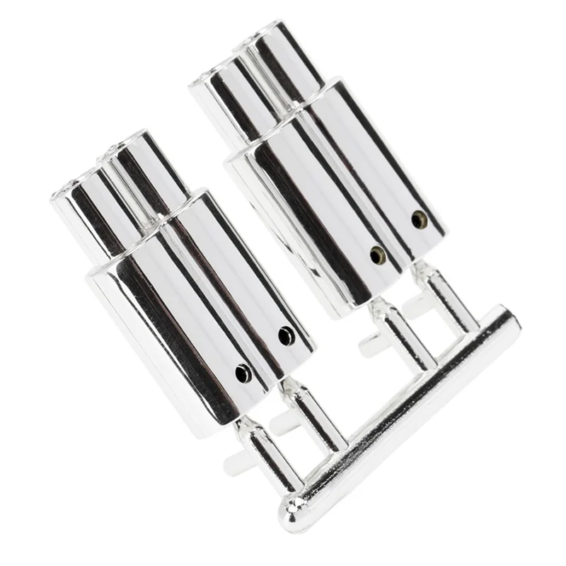 المزدوج المخرج العادم الأنابيب العادم ل 1/10 RC سيارة عربات التي تجرها الدواب على الطرق الوعرة Traxxas Tamiya HSP HPI كيوشو أجزاء الديكور