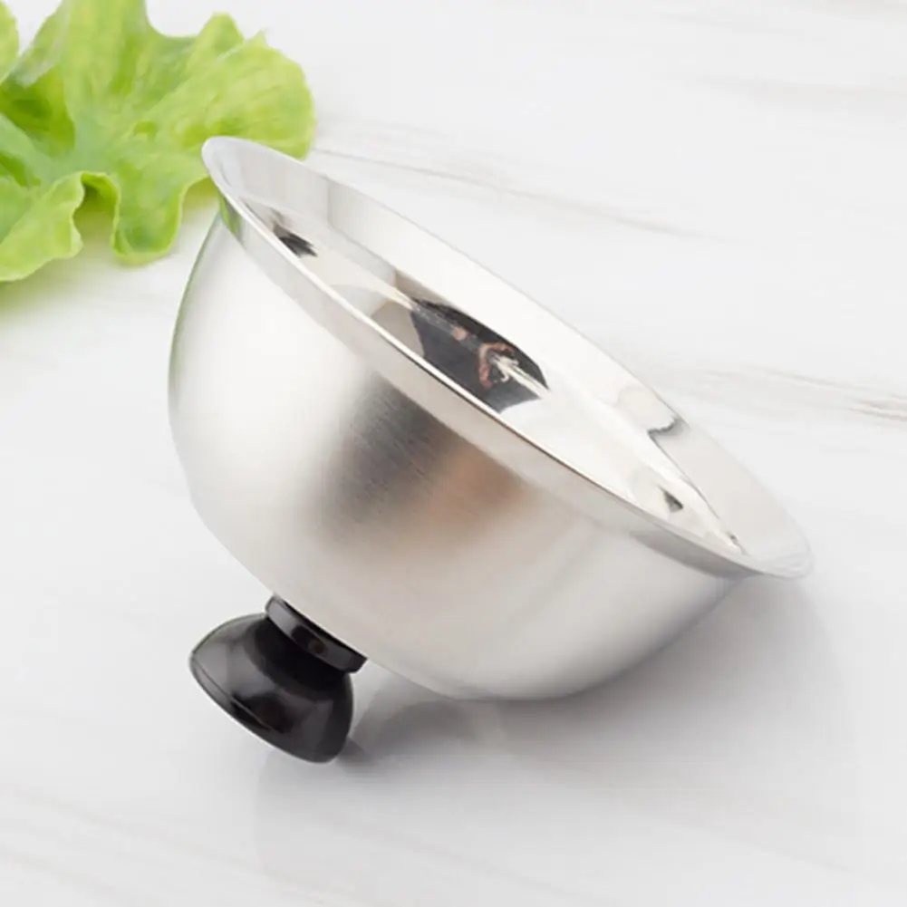 Pot Lid with Heat-resistant Plastic Handle Stainless Steel Basting Cover for Griddle Cheese Melting Dome Small Round Grilling