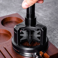 Adjustable Espresso Coffee Powder Stirrer Needle Black Rotatable Even Distribution Tool Magnetic Stirring Distributor