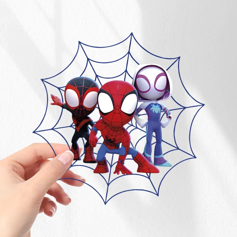Anime Superhero PVC Spider Man Car Decal UV Waterproof Sunproof Sticker For Auto Side Door Panel Scratch Cover And DIY Styling