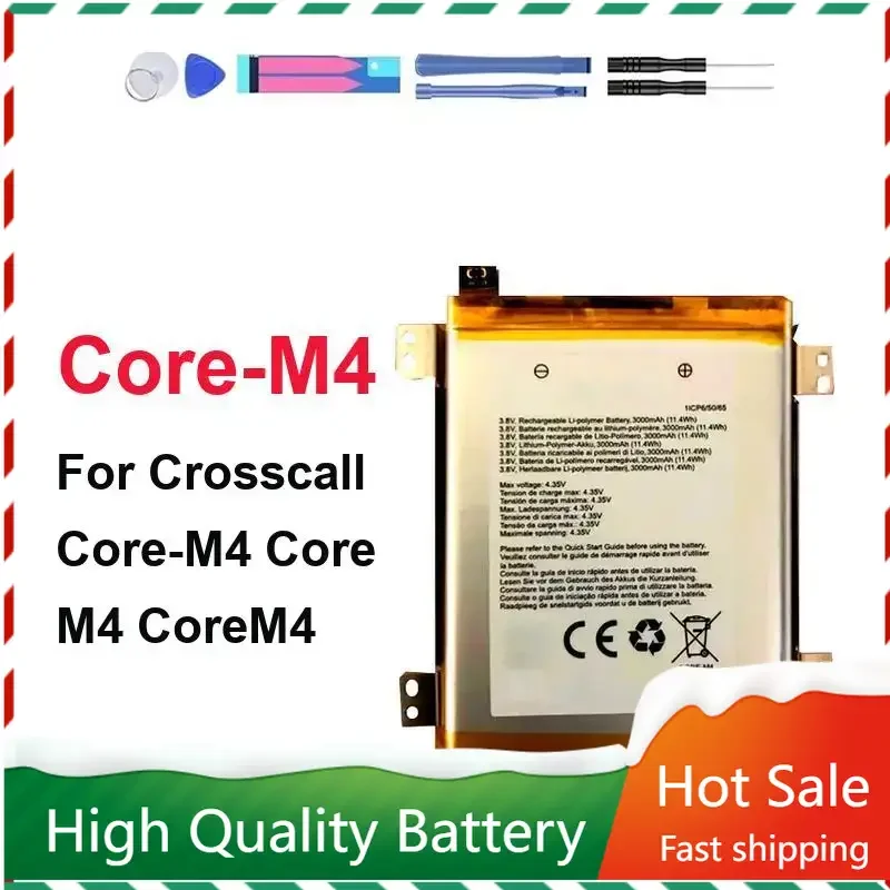 

3000mAh Replacement Battery for Crosscall Core-M4 CoreM4 Portable Mobile Phone Batteries Warranty + Track Code