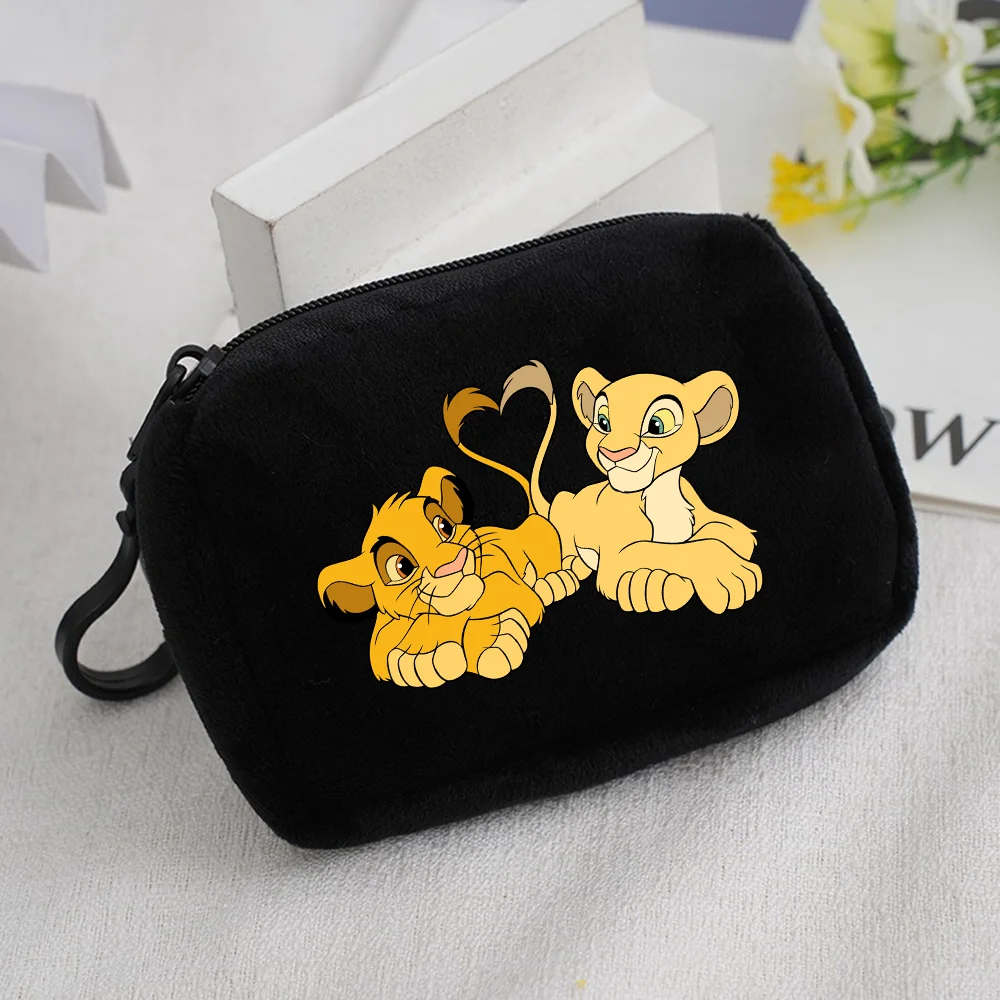 The Lion King Coin Purse Mini Coin Key Bag Money Pocket Plush Wallet Kid Cartoon Cute Moneybag Kawaii Birthday Gift Storage Bag