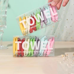 7pcs-14pcs/box Disposable Washcloth Portable Travel Towel Thickened Compressed Face Cleansing Beauty Square Towel