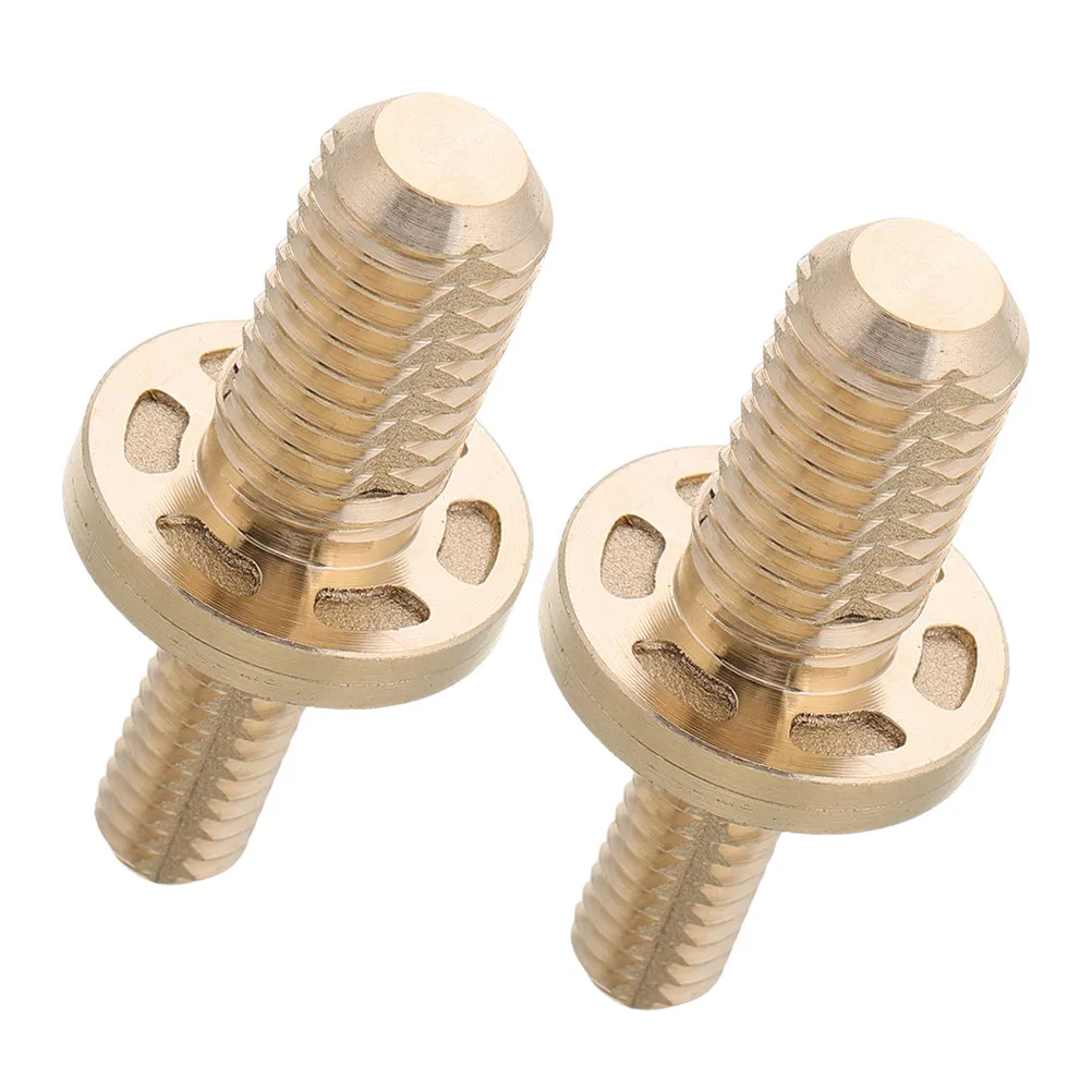

2Pcs Billiard Cue Brass Joint Screws Stable Secure Connection Pool Cue Extension Screws for Professional Club