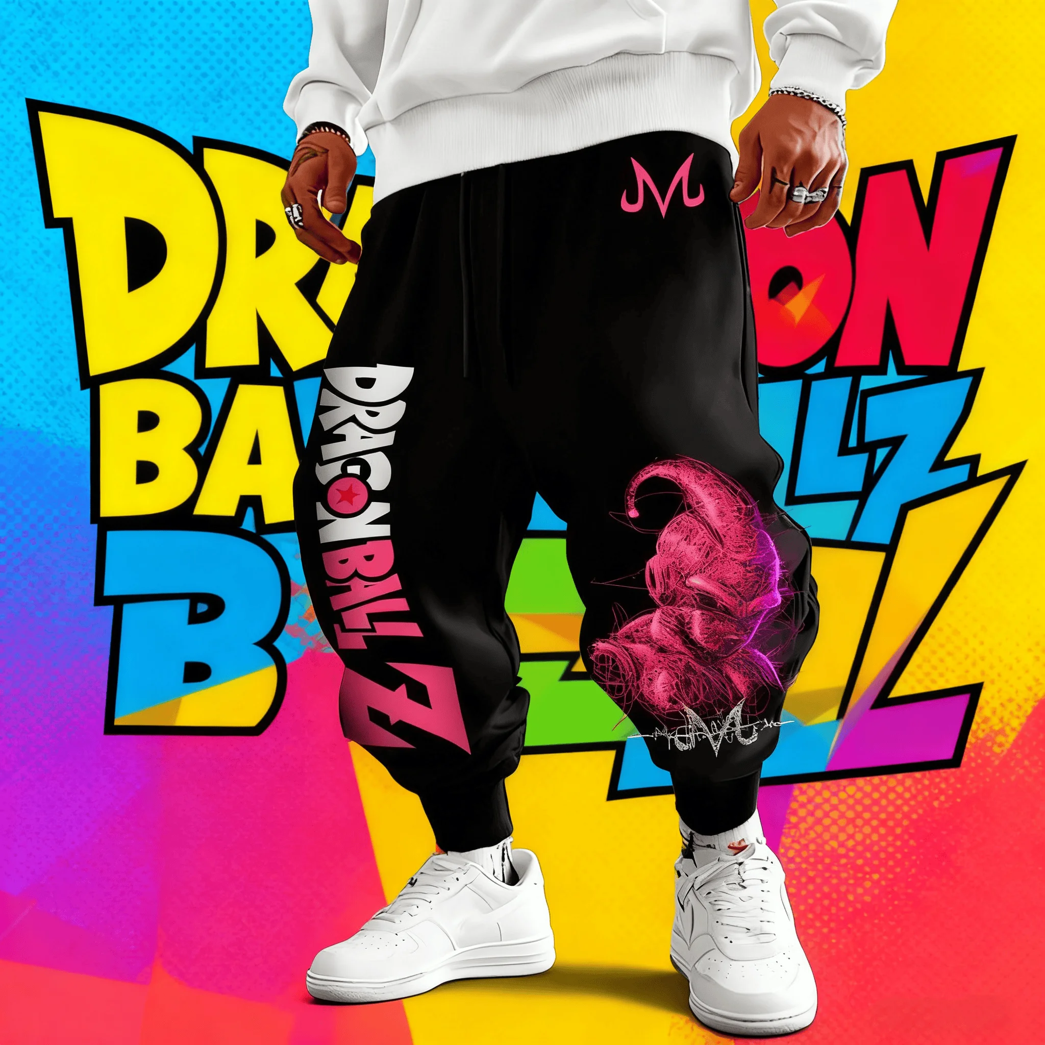 

Anime Dragon Ball Anime Magic Man Buou Pattern 2025 Autumn/Winter New Hot Selling Men Women's Casual Loose Hip Hop Cotton Pants