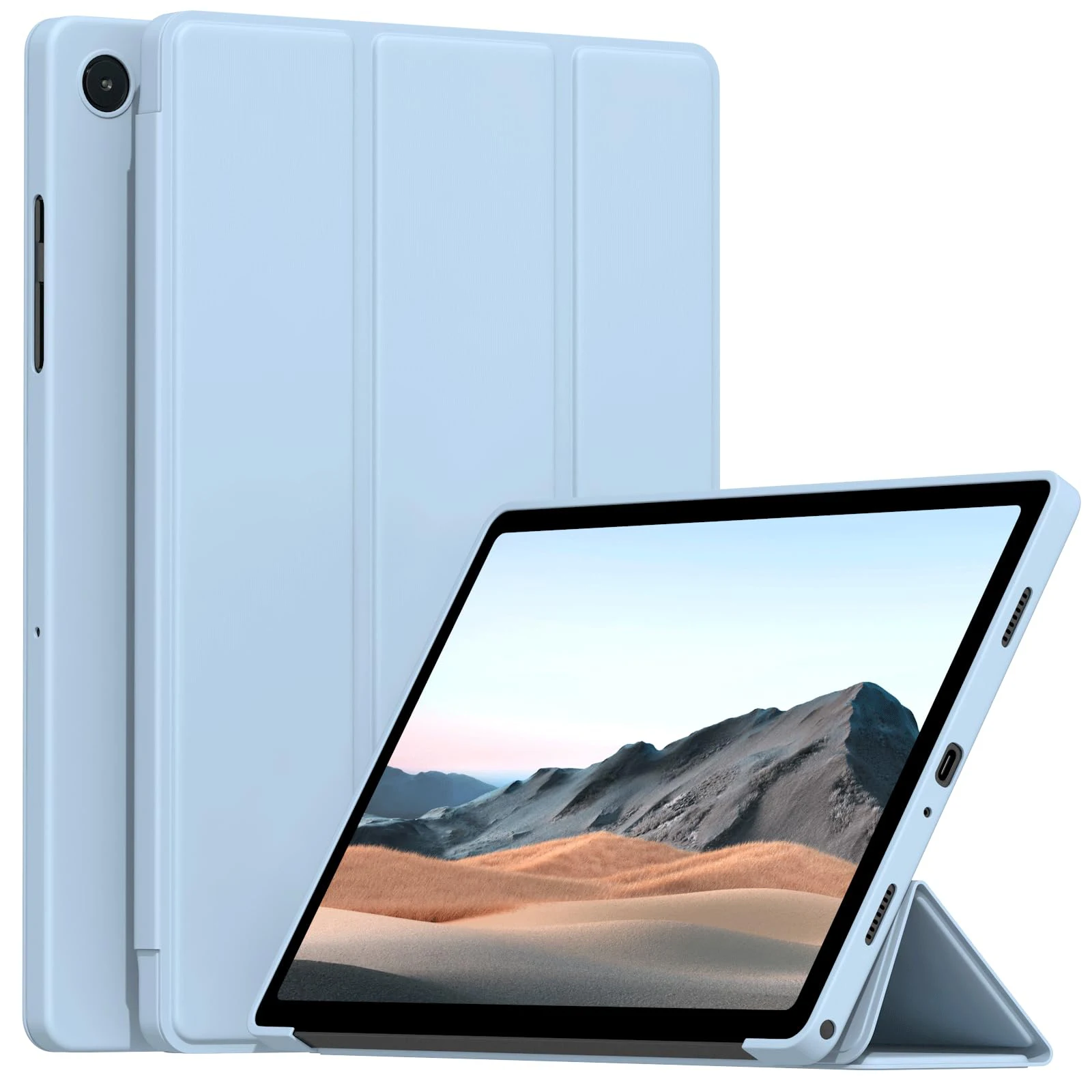 For Redmi Pad 2 9.7 Case 2026 Xiaomi POCO Pad C1 9.7'' Flip Trifold Stand TPU Silicone Soft Back Cover With Auto Sleep/Wake up