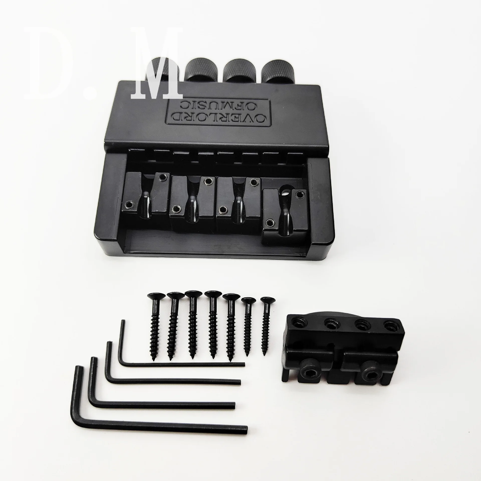 

Best Choice 4-string Electric Bass Tailpiece Four String Headless Bass Bridge Black Electric Bass Accessories