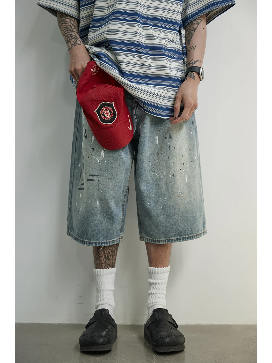 

Мужские джинсы прямого кроя с широкими штанинами в стиле ретро, с эффектом потертости, свободного кроя, летние, повседневные, со средней посадкой, молодежные, на все сезоны