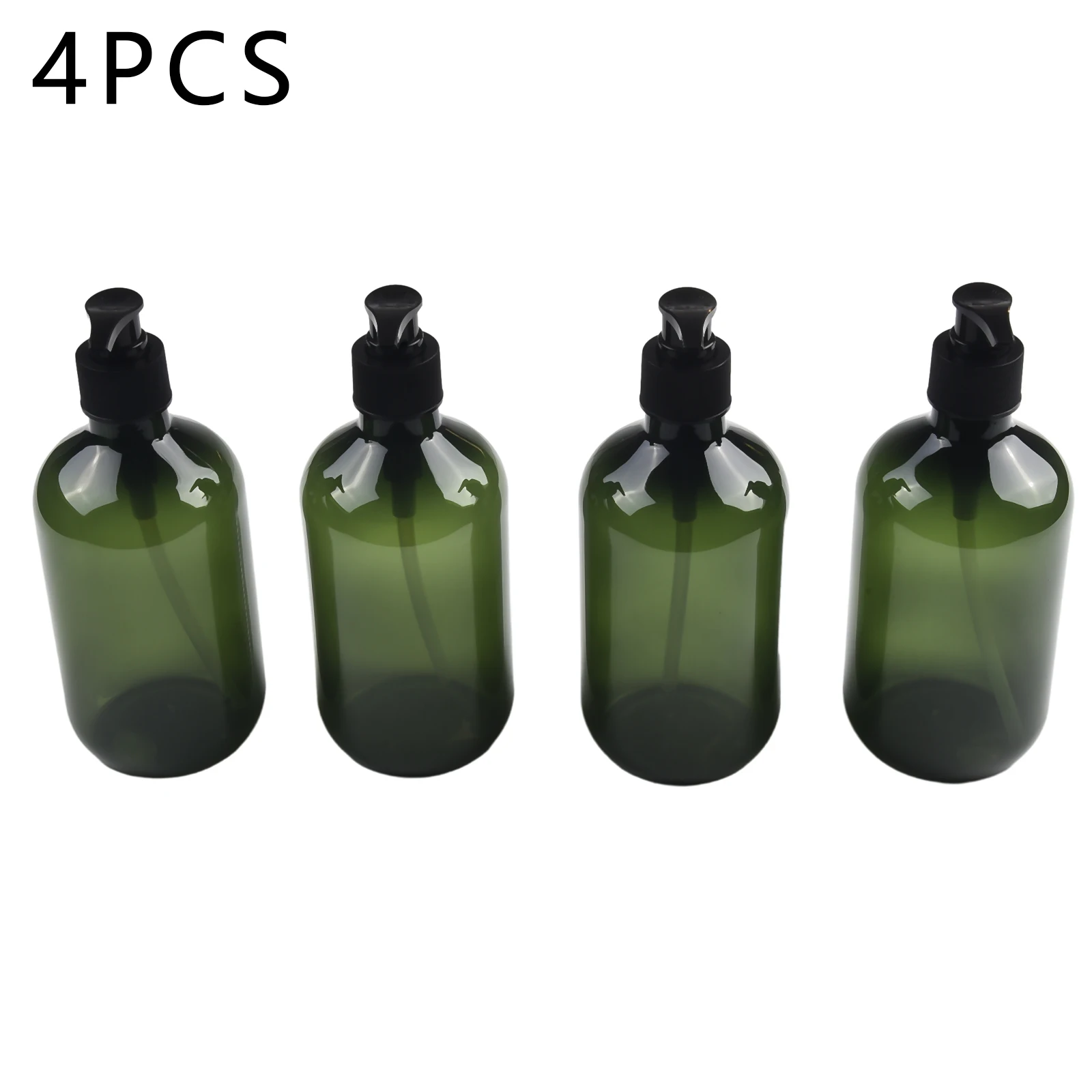 4PCS 500ml Bathroom Soap Dispenser Reusable Hand Pump Dispenser Bottles Bathroom Shower Gel-Shampoo Refillable Bottle Container