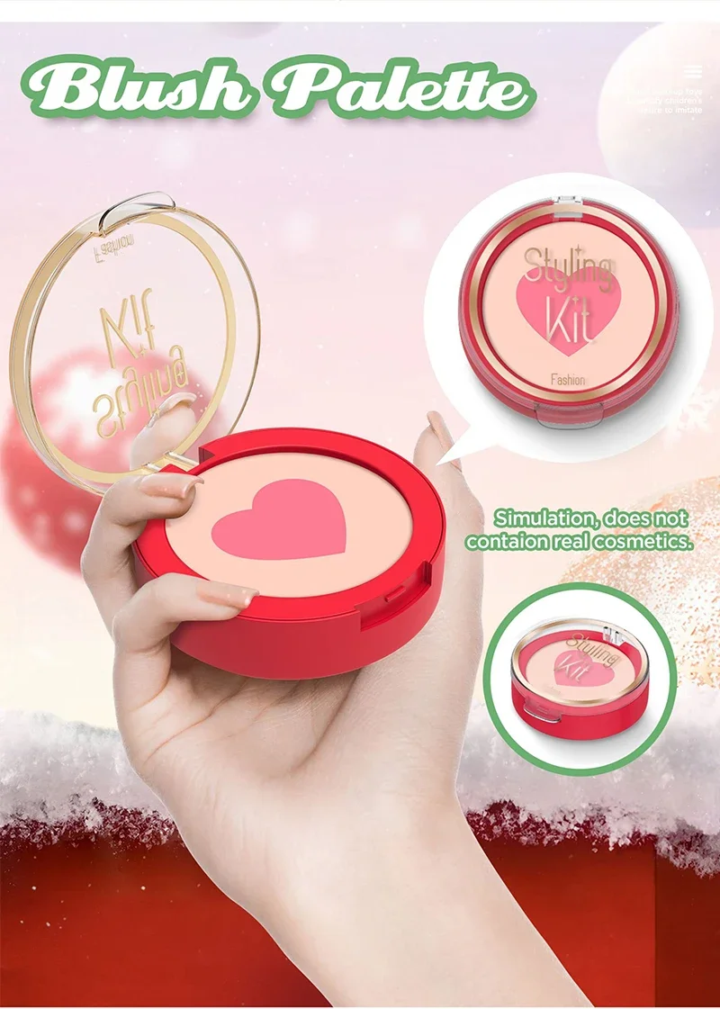 子供用おもちゃの化粧品セット クリスマス限定版 ギフトボックス ハウスプレイおもちゃ ロールプレイング 女の子向けビューティーおもちゃセット ギフト