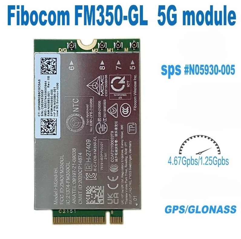 

2026 Fm350 Gl Module 5g Lte Wcdma 4x4 Mimo Gnss For Laptop M46335 005