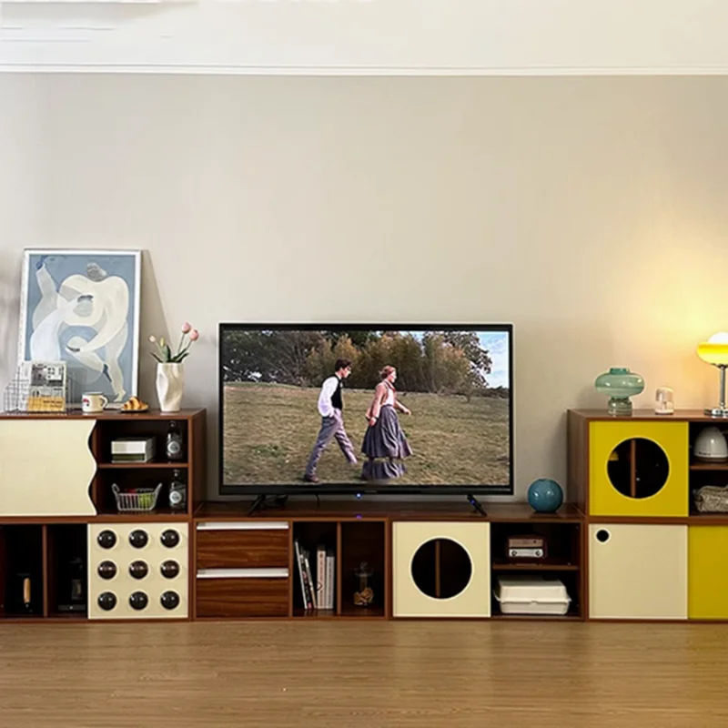 Cheap Brown Living Room Cabinets Rustic Drawers Space Saving Display Cabinets Modern Luxury Szafki Do Salonu Furniture For Home