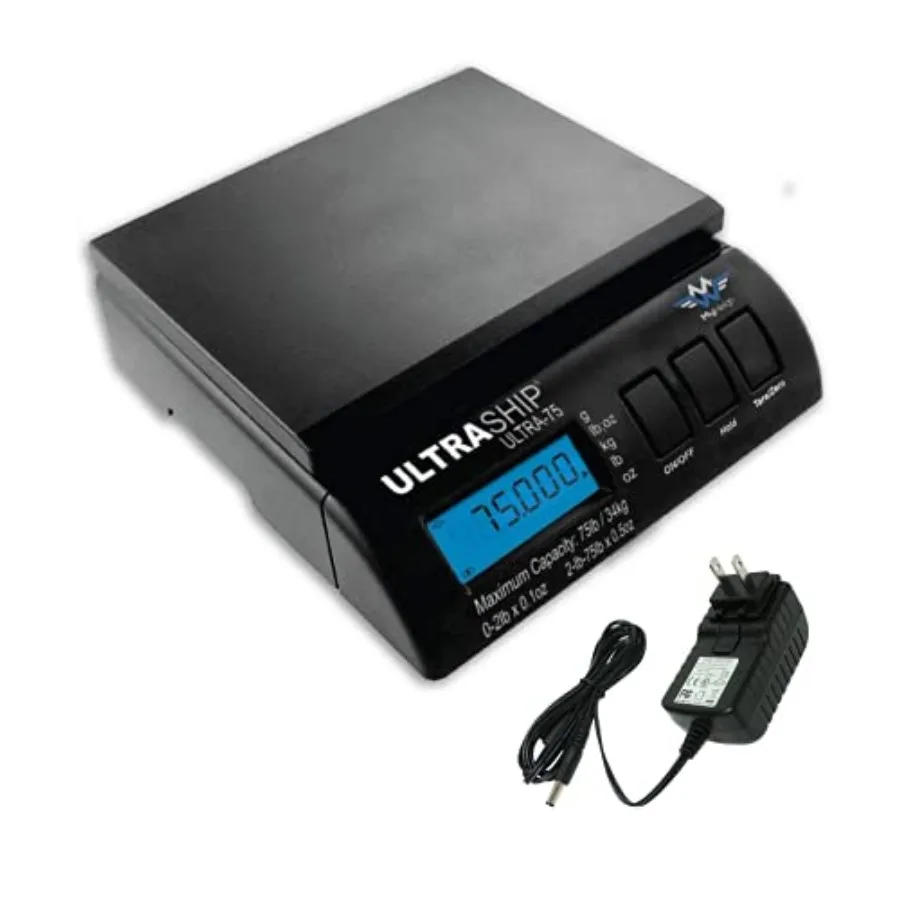 

Электронные цифровые весы Ultraship 75 фунтов для почты, доставки и кухни