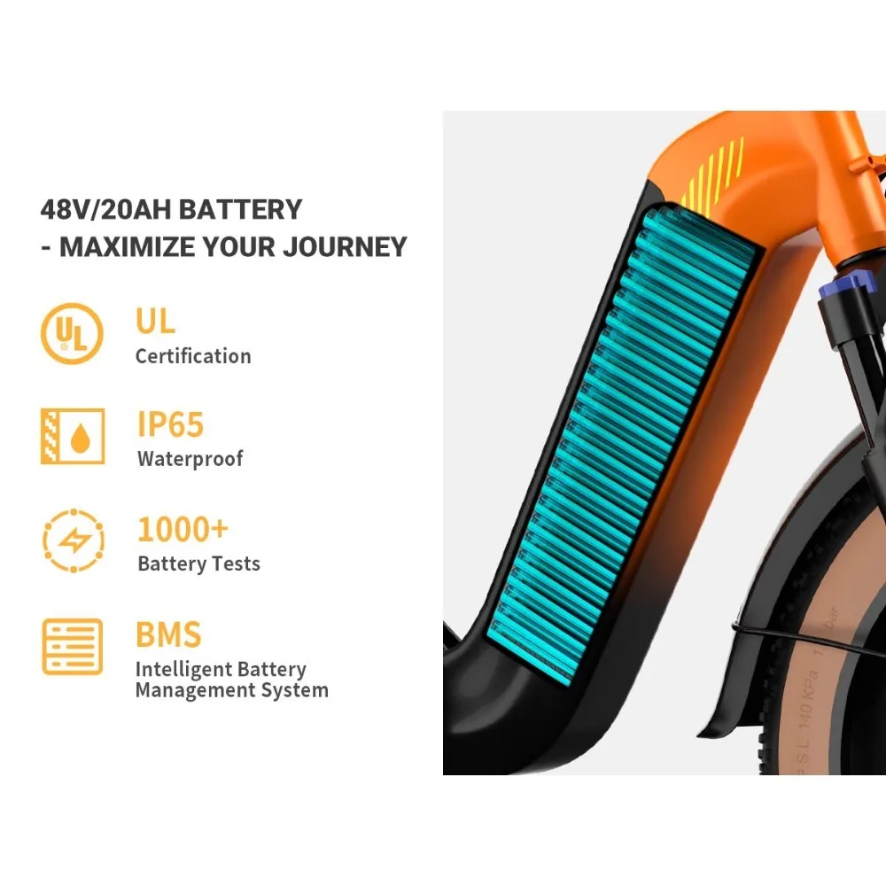 Электрический велосипед Luckeep X3, 750 Вт, 48 В, 20 Ач, четырехзвенная подвеска, электрический велосипед, 20*3,0 дюйма, управление через приложение для шин и разблокировка NFC, электрический велосипед