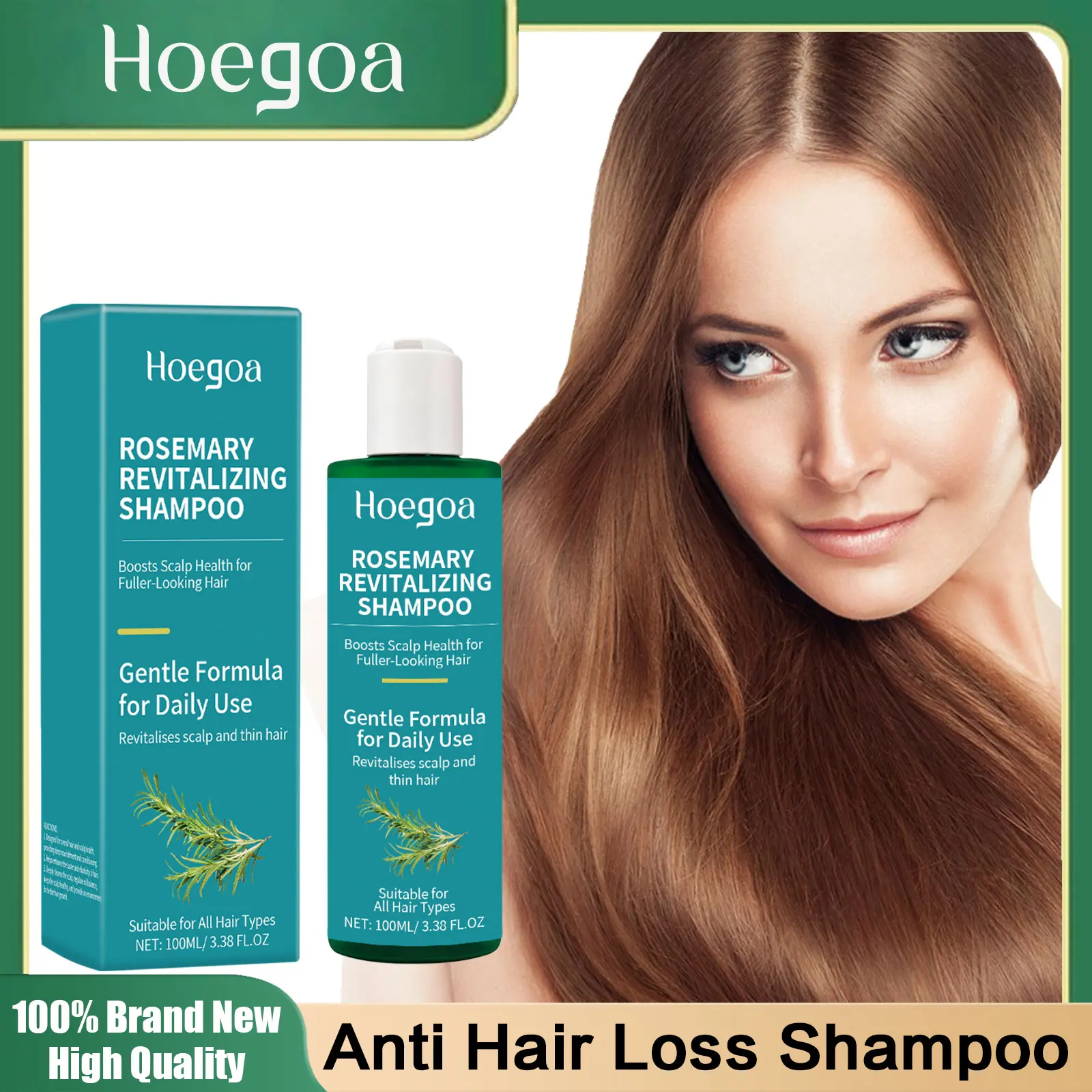

Rosemary Hair Growth Shampoo Nourish Hair Follicles Strengthen Root Thick Hair Care Products Prevent Hair Loss Treatment Shampoo