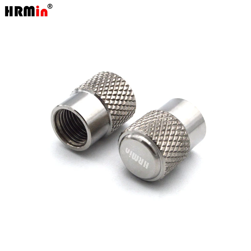 HRMin 10.9 grade High quality Gr.5 titanium Tire Wheel Valve Stem Cap 4pcs for Automobiles,Motorcycle