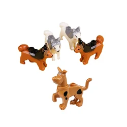 Animals MOC Building Blocks Siberian Husky Pet Parts Bricks Toys Golden Retriever/French Dou Dog Dalmatians Compatible With LEGO