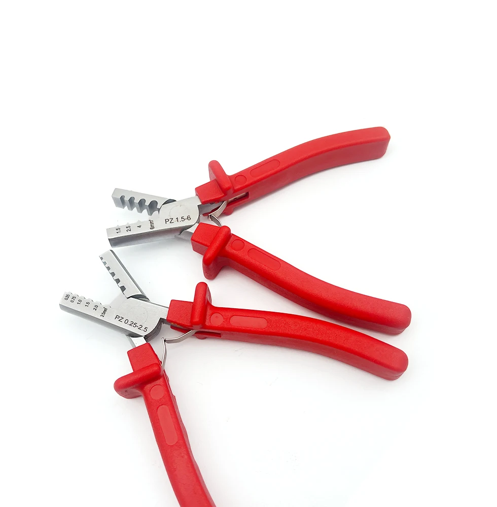 Tube type needle type cold pressed terminal crimping pliers PZ.0.5-16/0.25-2.5/1.5-6/10-35 electrician pliers