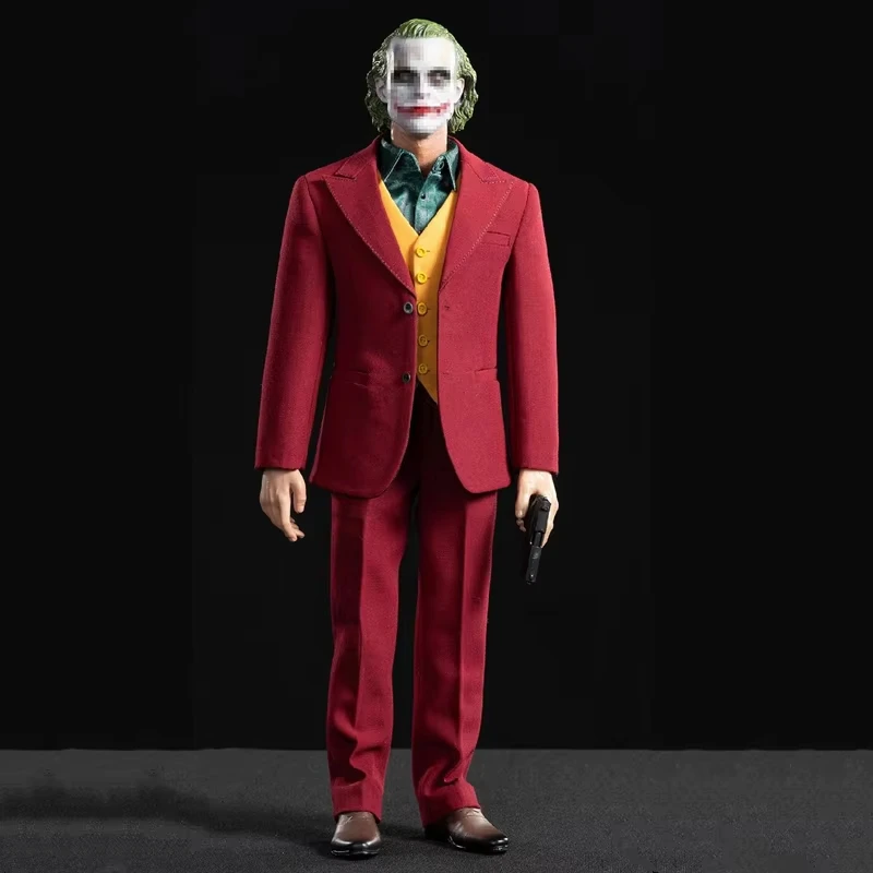 

1/6 Scale Clown Joaquin Red Suit Clothes For 12 inches Action Figure Body Doll Model Toys