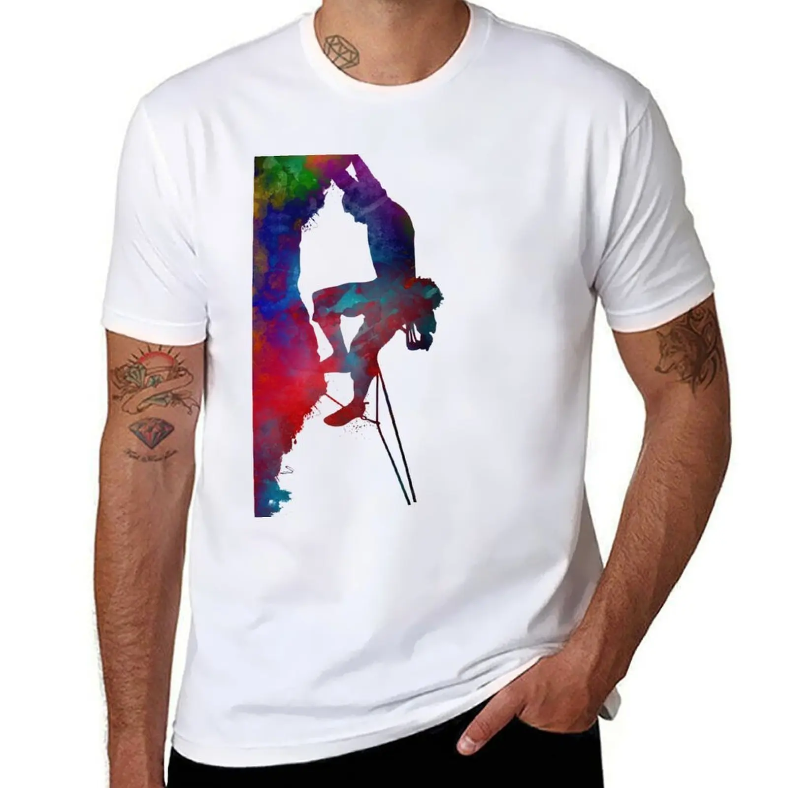 

mountaineer climbing sport art #mountaineer #climbing #sport T-Shirt man t shirt heavy cotton T-Shirt