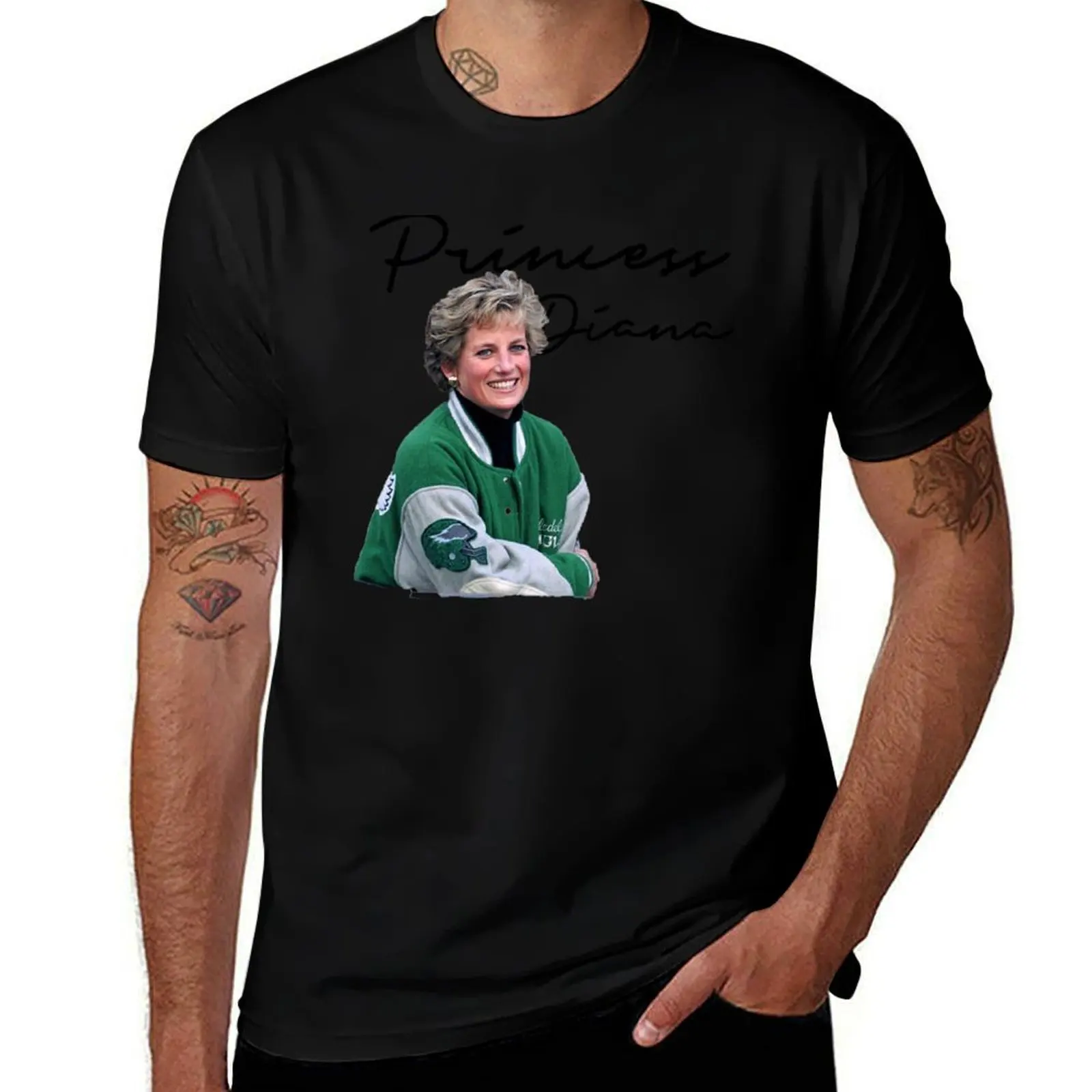 Princess Diana eagles T-Shirt Large Size Casual Short Sleeve Top T-Shirt
