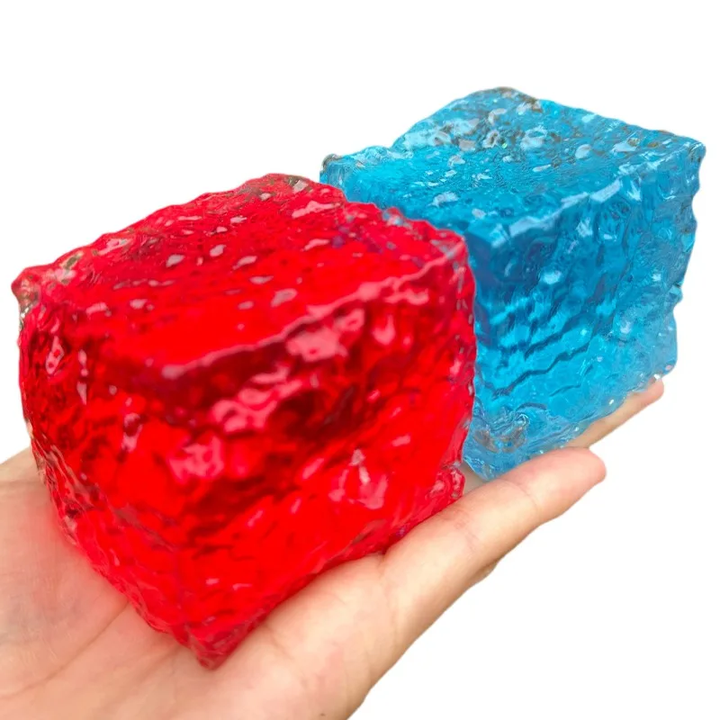 

@Squishy Ice Skin Maltose Fidget Toy Shiny Square Stress Relief Squeeze Toy Soft Cube Slow Rebound Toy for Friend Festival Gifts