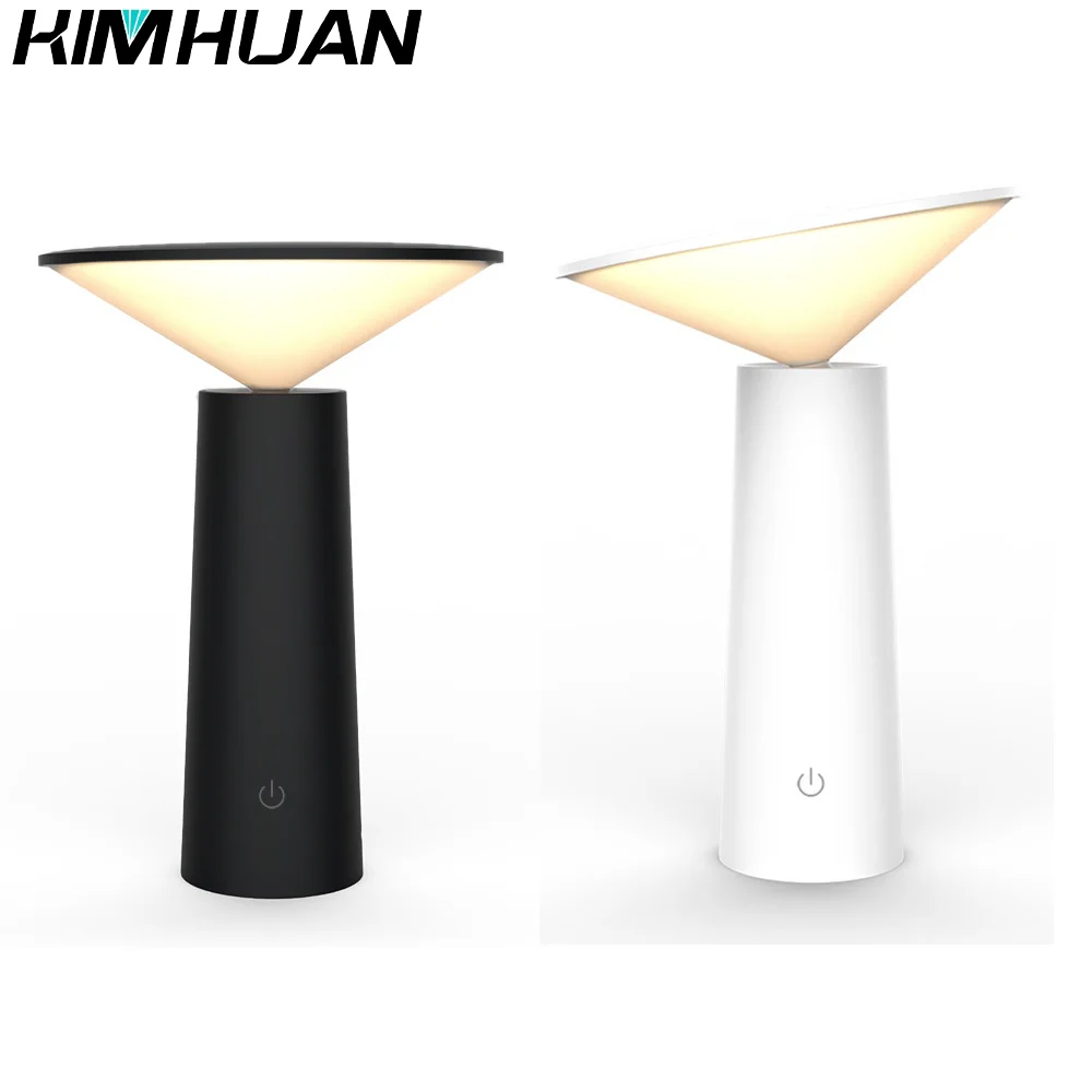 Eye Protection Charging Table Lamp Reading Study lamp Home Bedroom Decoratiom Touch Tri-Colour Dimming Light Modern Night Light