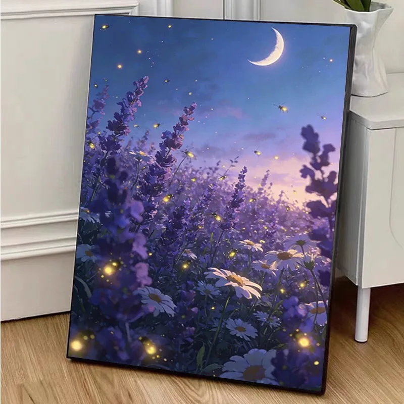 

Алмазная мозаика 5D «Море светлячков»: Набор для творчества своими руками, декоративная наклейка для гостиной, пейзаж, алмазные стикеры-наклейки