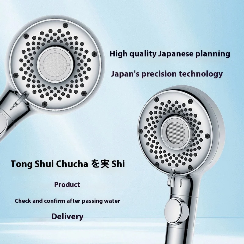 Showerhead Micro - Bubbles, 5 - Function Pressure Boosting and Beauty Enhancing, Ozone Enriched Showerhead