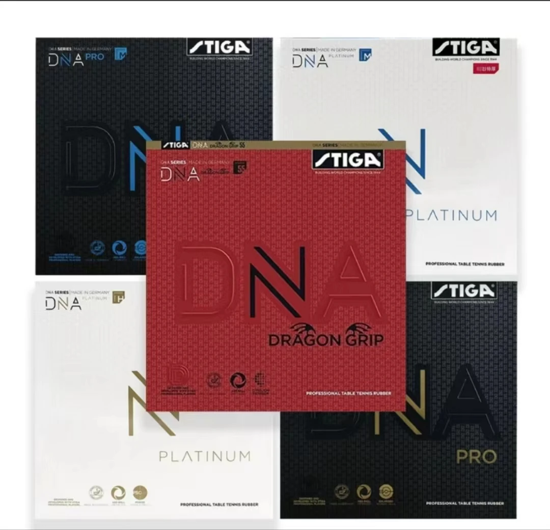 STIGA DNA Red Dragon Gumowa nakładka na tenis stołowy o wysokiej elastyczności Gąbka do ciasta DNA PRO Intrinsic Reverse Gel Sleeve Gel