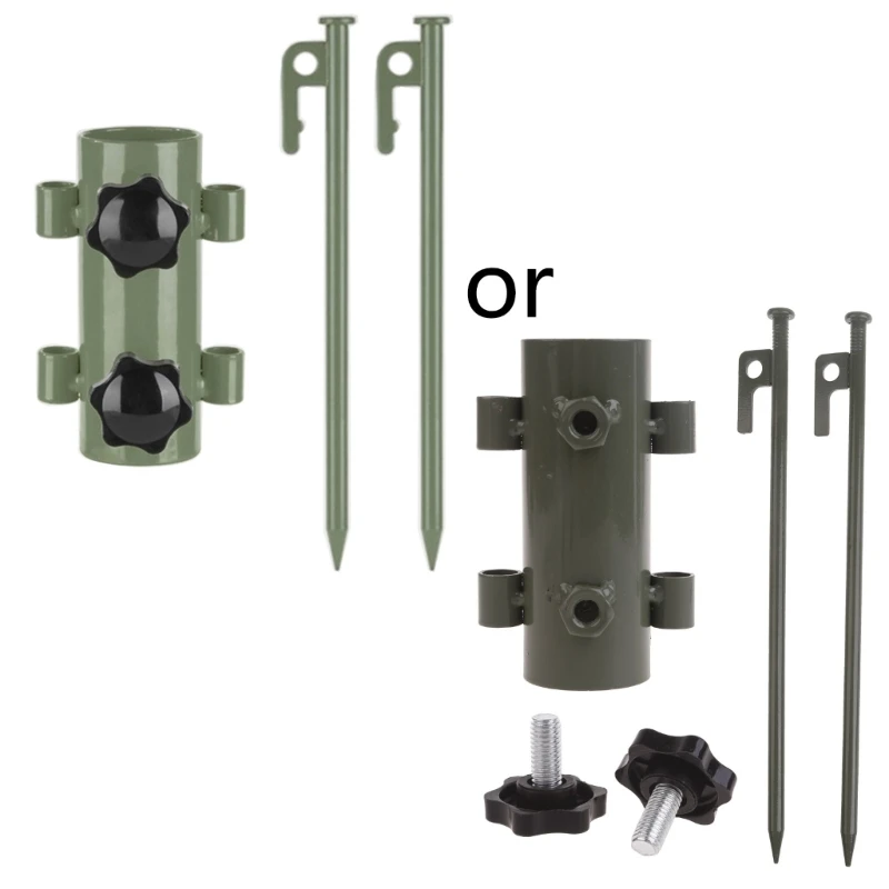 

652F Держатель для стержня для кемпинговой палатки Регулируемый держатель для стержня для навеса для навеса Фиксированная для с