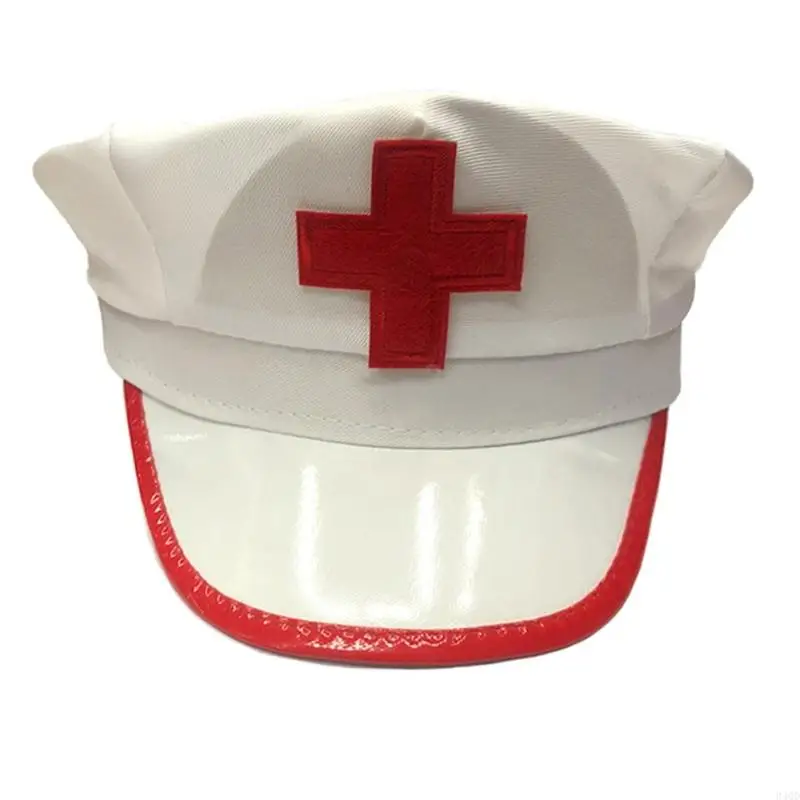 

340D Cosplay Nurse Doctor Hat for Nurse Party Masquerade Doctor Nurse Bonnet