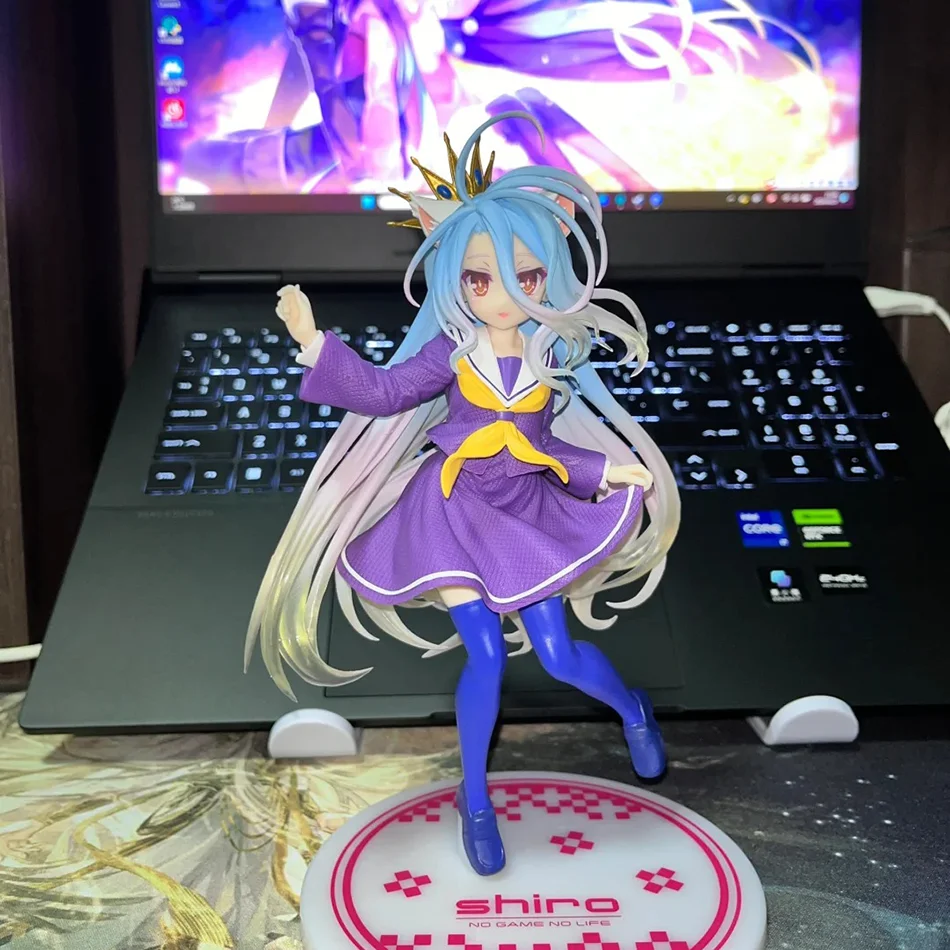 19CM Anime NGNL No Game No Life figurine blanche Anime PVC figurines d'action modèle Collection ornement Anime modèle jouet cadeau