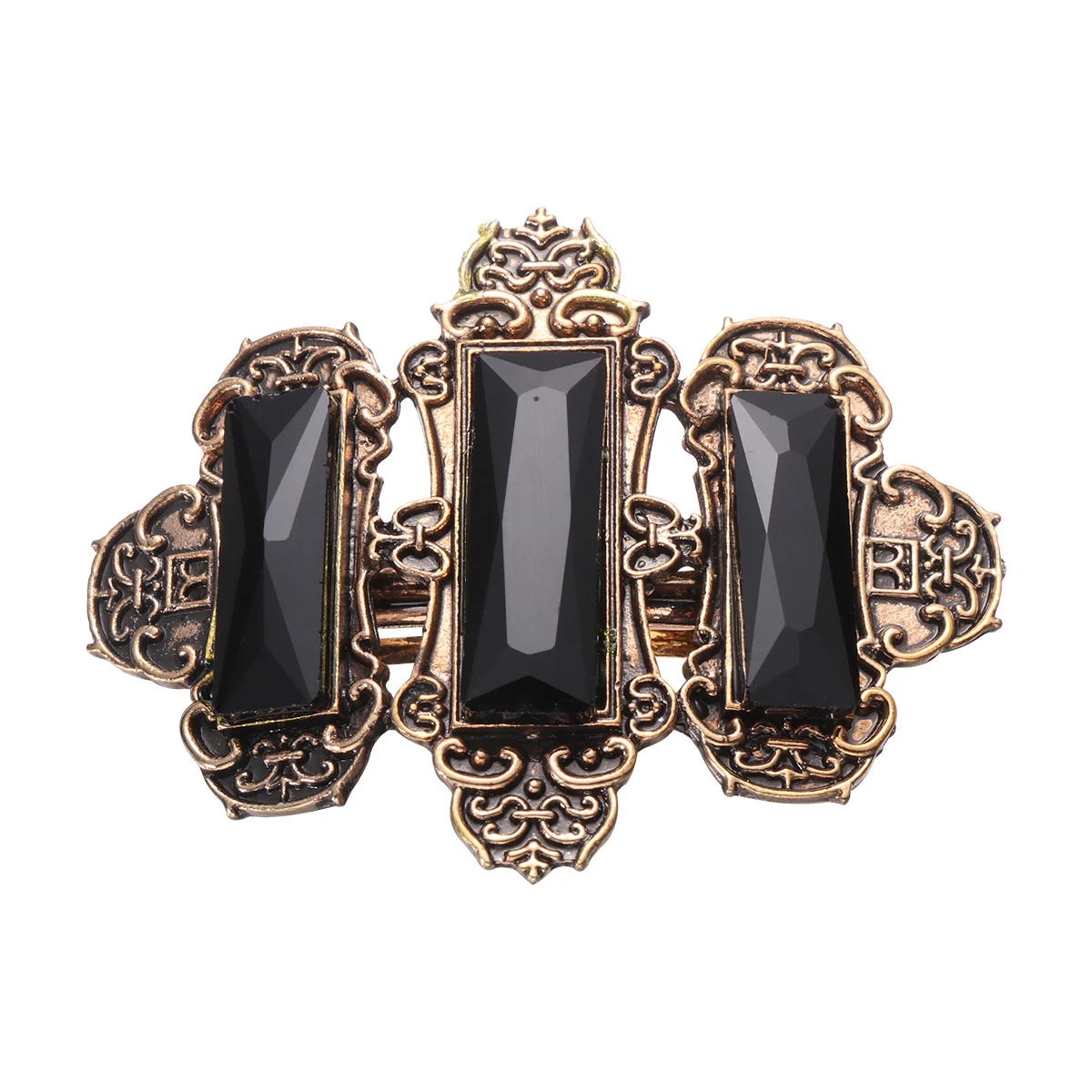 

Clip Clips for Ponytail Spring Buckle Hairpin Pearl Antiquing Fashion Man