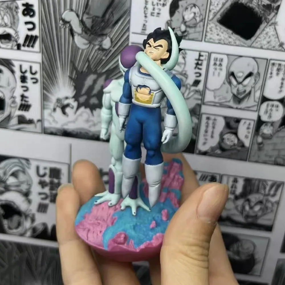 9.5cm/3.74in anime dragon ball figura frieza e vegeta figuras de ação estátua pvc desktop ornamentado coleção modelo brinquedos presentes