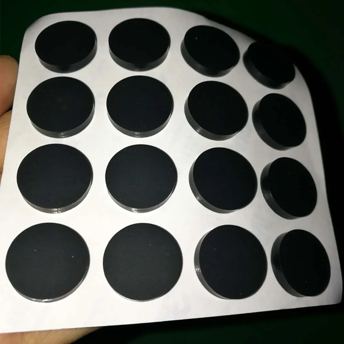 미끄럼 방지 블랙 자기 접착 원형 실리콘 고무 발 패드, 노트북 키보드 계산기 모니터, 미끄럼 방지 패드, 50 개, 5-30mm