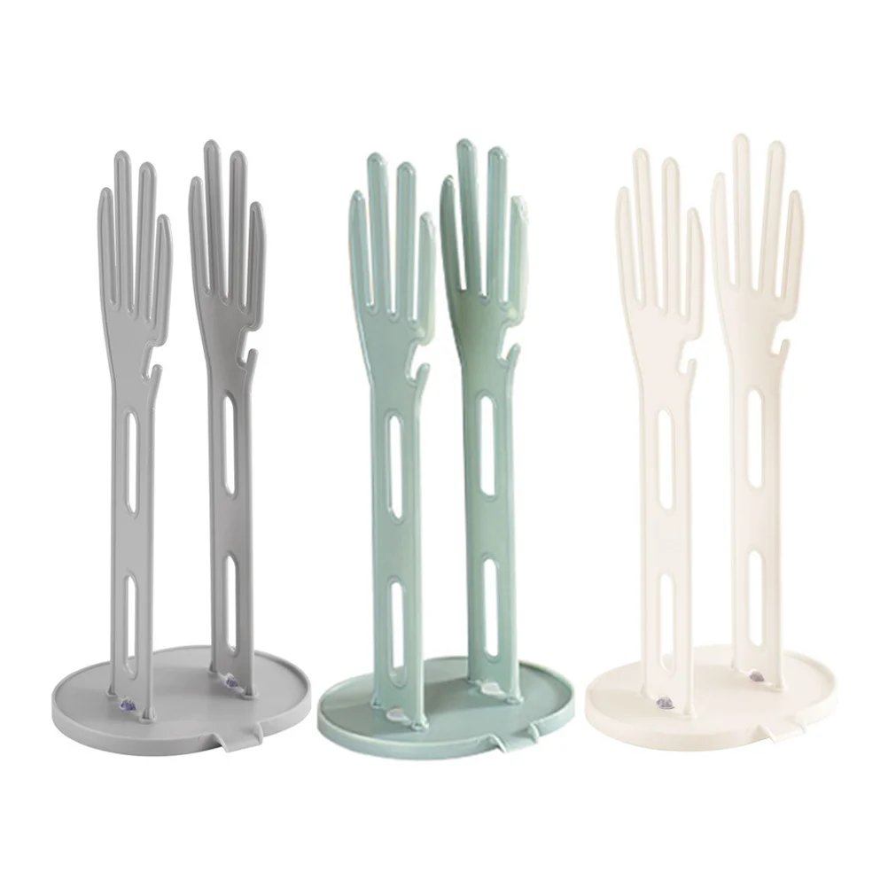 

3 Pcs Multifunction Kitchen Storage Rack Gloves Plastic Drying for Reusable Bags
