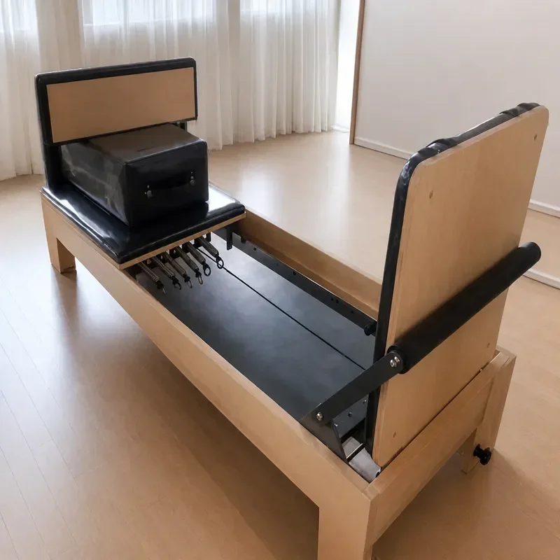 Custom Foldable Pilates Reformer Bed Portable Core Training Equipment for Home Yoga and Commercial Gym Use Factory Direct
