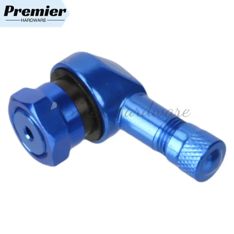 Motorcycle CNC Universal Orange 1PCS Rim Wheel Valve Stems Tire Tyre Cap 90 Degree For  RC SMC R SUPER SMT ADVENTURE RC