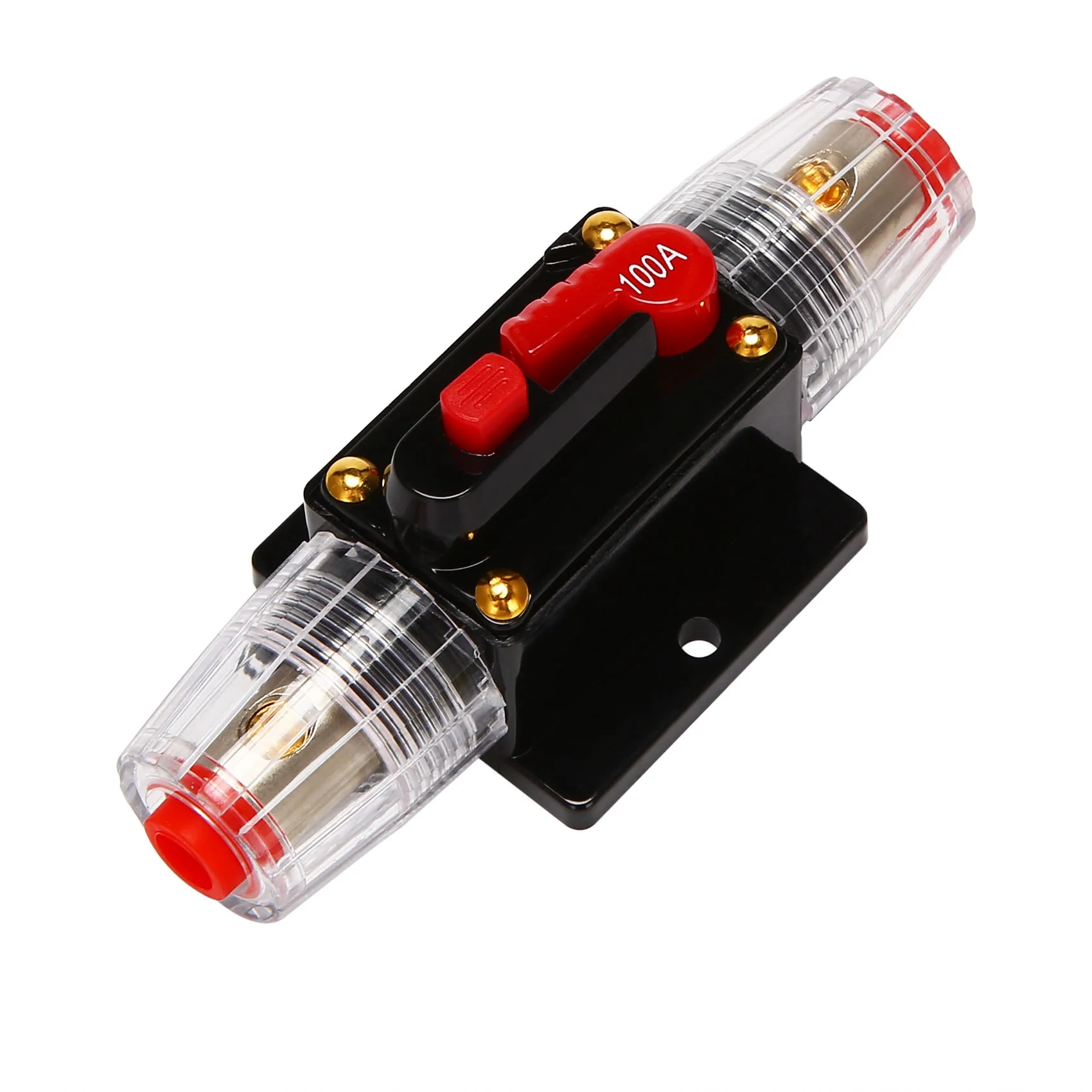 

12V-24V Inline Auto Circuit Breaker 100A Manual Reset Switch Car Audio