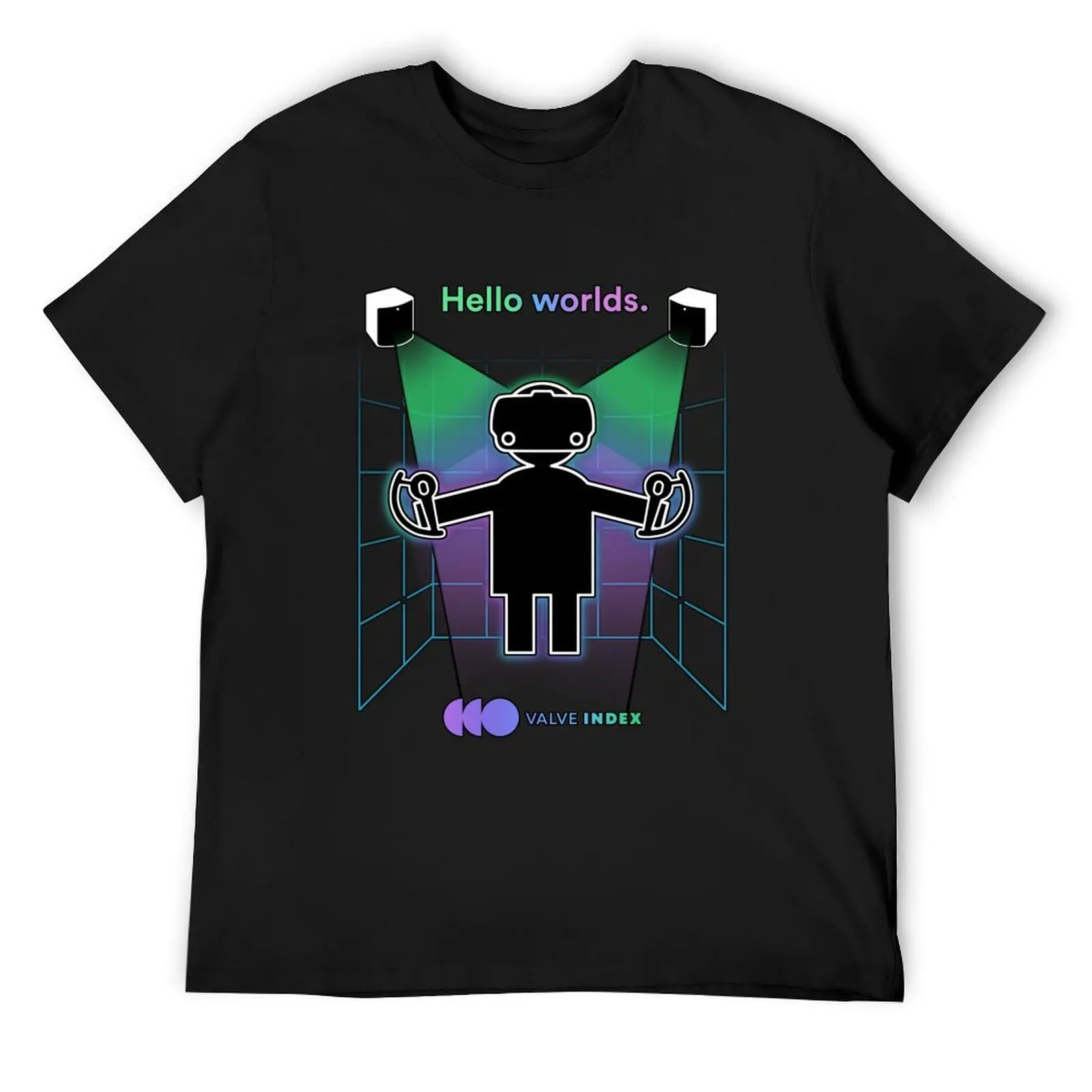 

Valve Index Design T-Shirt oversized t shirt heavyweights blue lock T-shirts man mens white t shirts