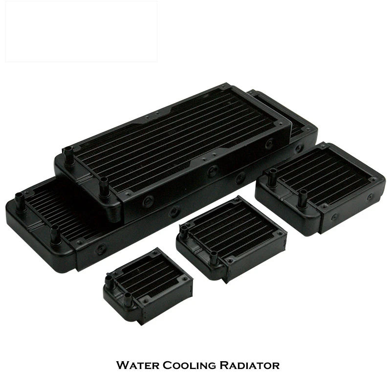 Aluminum Liquid Cooling Radiator & CPU Heatsink,Water Cooler Row 60/80/90/120/240/360mm Black/White Cooler