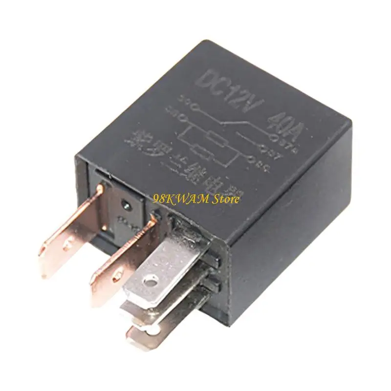 12V 40A 4/5 Pin SPDT Relays Advanced Current Management Plastic Housing Rapid Circuit Switching Capability 68UF